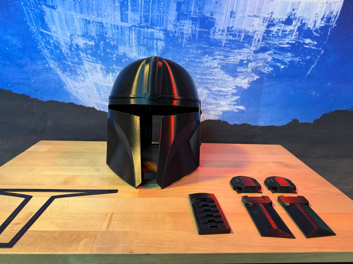Right Sized Mandalorian Helmet DIY Print