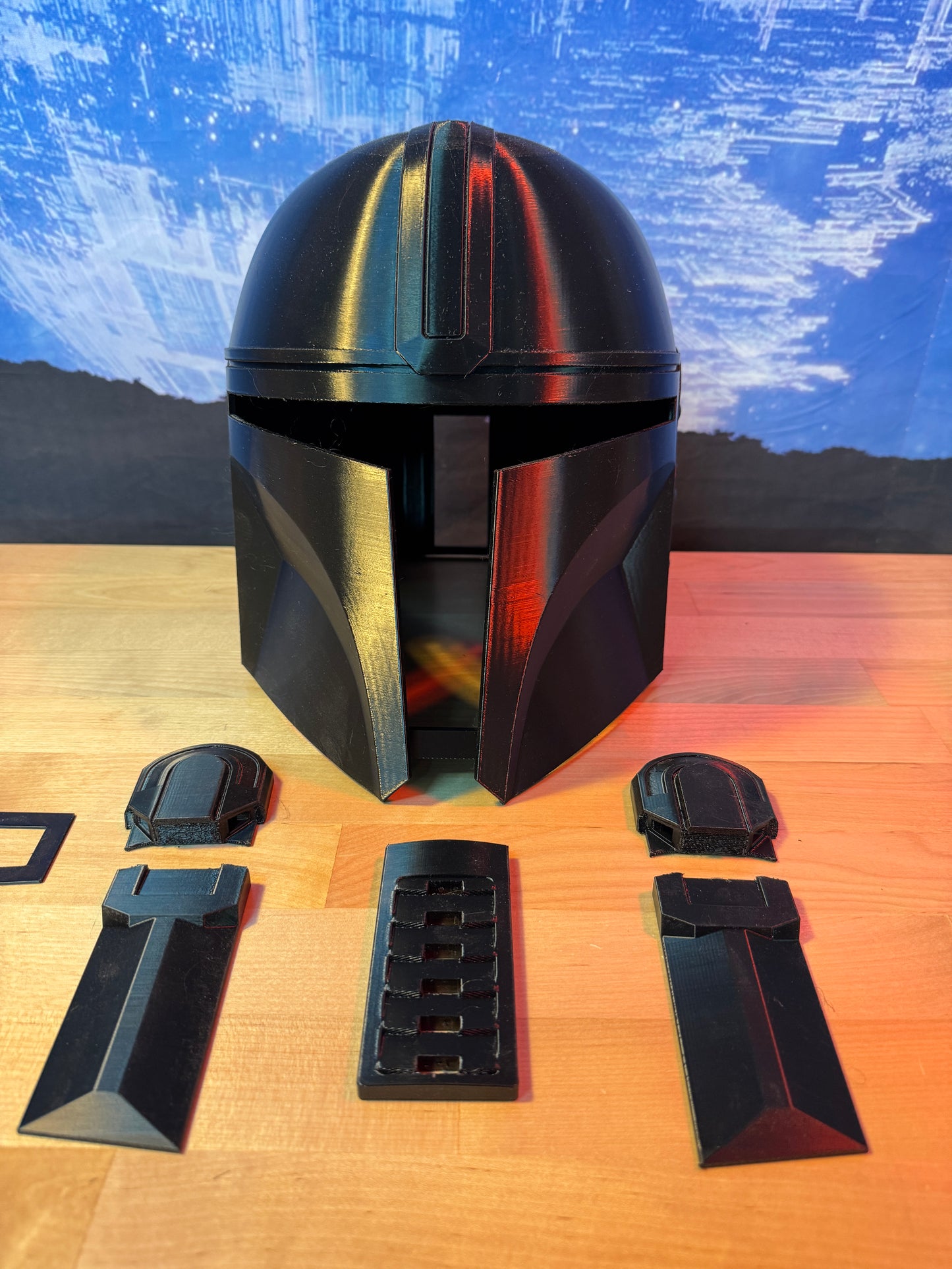 Right Sized Mandalorian Helmet DIY Print
